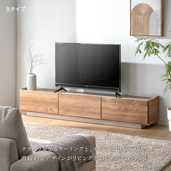 ［幅180］テレビ台 完成品 日本製 大川家具 ローボード 引き出し 収納 ツートン バイカラー おしゃれ【超大型商品】〔17100083a〕