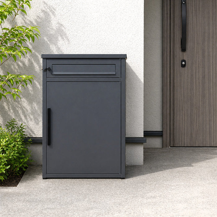 75Lタイプ》ポスト一体型 宅配ボックス 完成品 鍵付き 大容量75L 置き