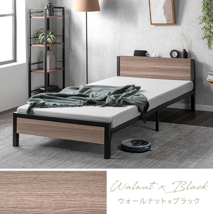 超スピード組立 スチールベッド ［シングル］耐荷重300kg 宮付き 2