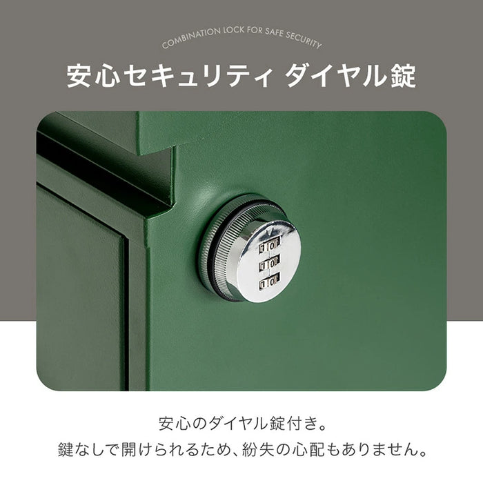 【新発売記念プライス】スタンドポスト カントリー調 置き型 ダイヤル錠 スリット窓  ポスト 〔17600202〕