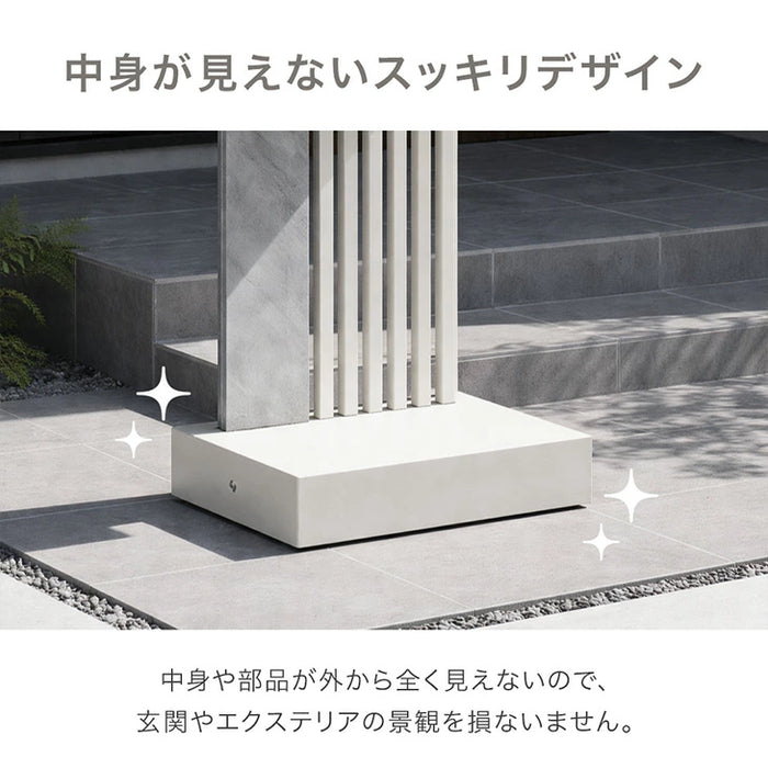 【新発売記念プライス】LIVPOST ーリブポストー 門柱 ポスト Lサイズ 置き型 スタンドポスト 門柱ポスト 郵便ポスト 新聞受け A4 鍵付き ダイヤル式 防水 屋外〔17600205〕