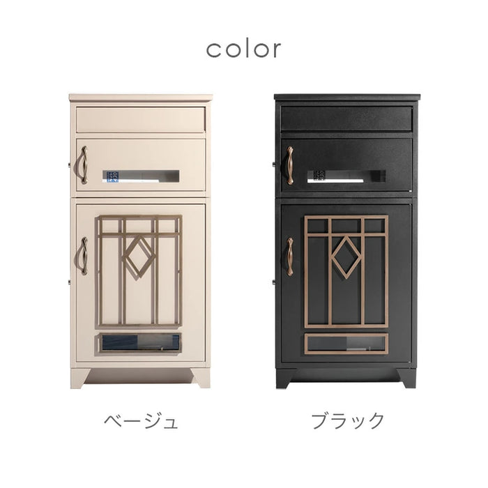 【新発売記念プライス】宅配ボックス 押し込み式 複数投函 OK 大容量 100L LIVBOX プッシュキー 一戸建て用〔17600208〕