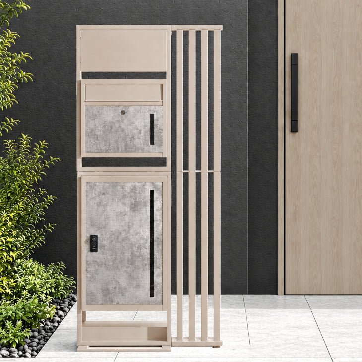 LIVBOX 門柱 ポスト一体型 宅配ボックス 大容量101L 複数投函OK ゼロ