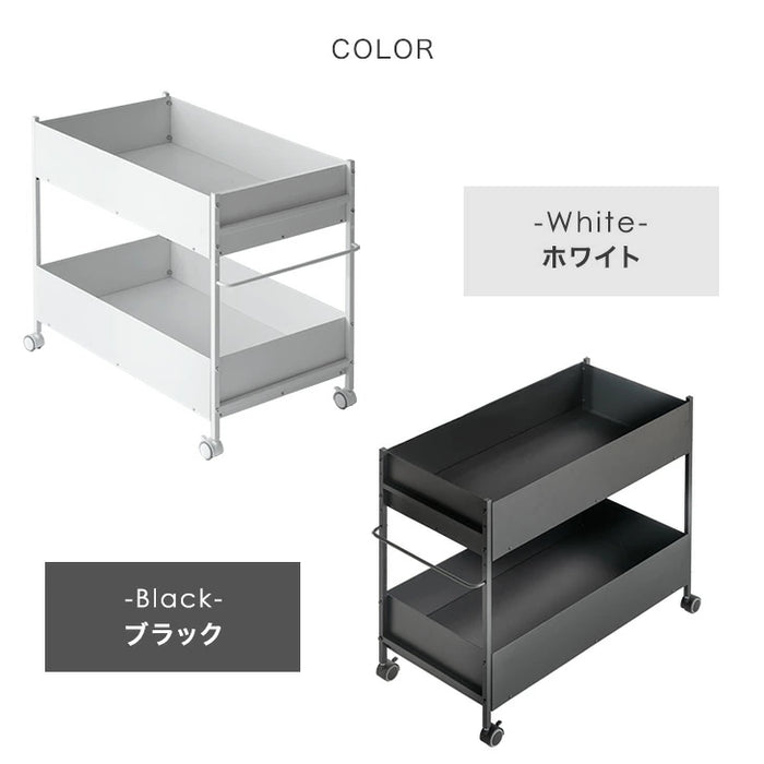 【新発売記念プライス】［幅40cm］ 押し入れ収納 大容量 キャスター付き ラック ワゴン マルチラック〔17600216〕