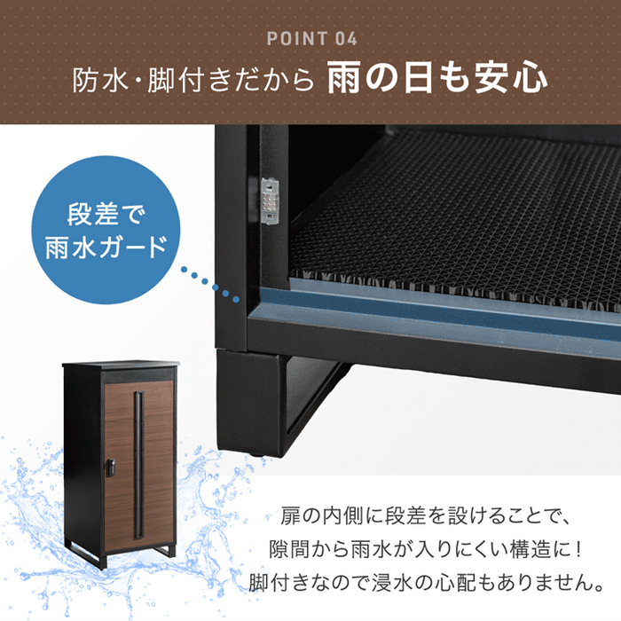 【新発売記念プライス】LIVBOX ーリブボックスー 宅配ボックス 押し込み式 複数投函OK 大容量 137L ゼロリターン ダイヤル式 鍵付き〔17600225〕