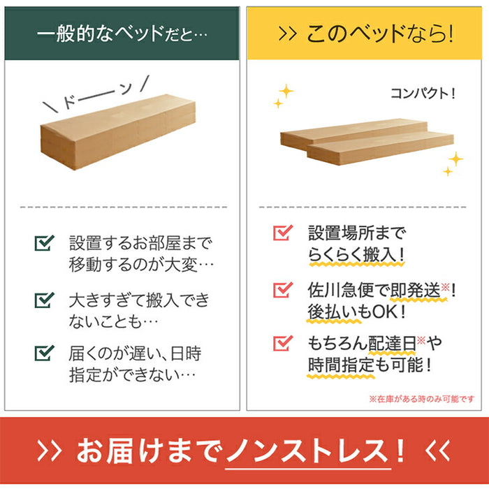 [ダブル] 収納付きベッド フレーム頑丈 スチール 引出し付 ベッドフレーム単品 おしゃれ ローベッド 省スペース〔17620018〕
