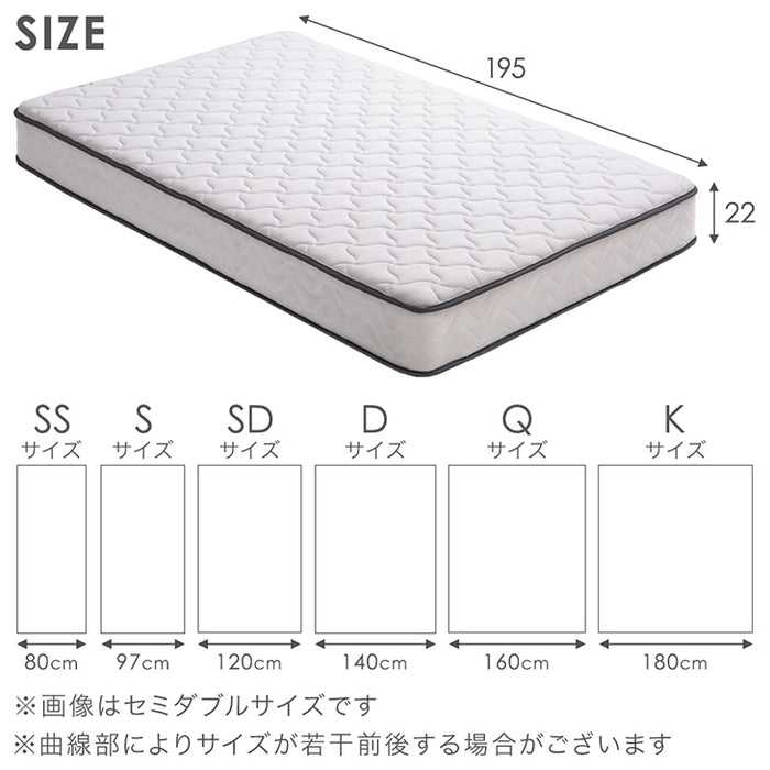 ［クイーン］ローベッド マットレス付 USB・2コンセント&スマホスタンド付 ポケットコイル〔99900422〕