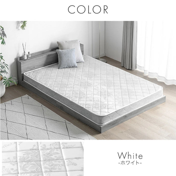 セミダブル］マットレス ボンネルコイル 厚み14cm 薄型 硬め ベッド