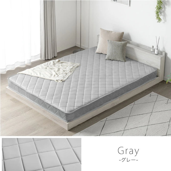 ダブル］マットレス ポケットコイル 厚み14cm 薄型 柔らかめ ベッド