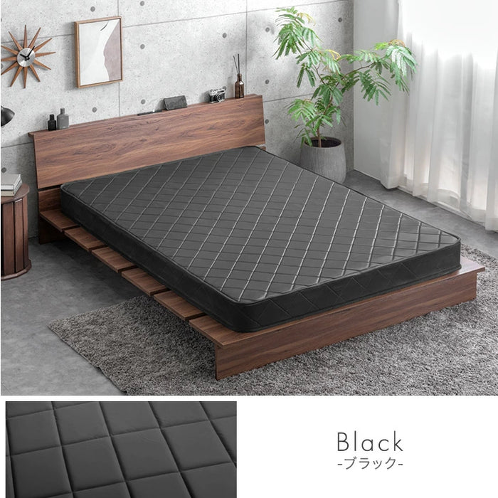 ダブル］マットレス ポケットコイル 厚み14cm 薄型 柔らかめ ベッド