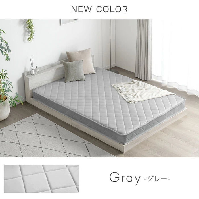 ダブル］マットレス ポケットコイル 厚み14cm 薄型 柔らかめ ベッド