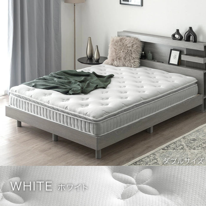 【新発売記念プライス】［シングル］ 贅沢ホテル仕様 ピロートップ ポケットコイル マットレス 22cm トリプルエッジサポート 抗菌 防臭 防ダニ〔17800253〕