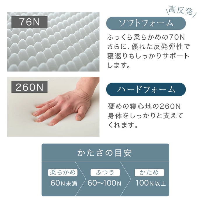 【新発売記念フェア】[クイーン] 選べる寝心地！ 硬さ調整 ピロートップ マットレス 抗菌 防臭 リバーシブル ポケットコイル 〔17810144〕