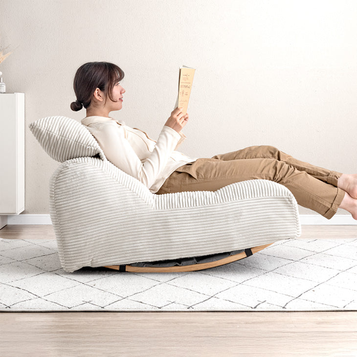 【送料無料】コーデュロイソファ ２人掛け 14段階リクライニング ポケットコイル 2人掛け]コンパクトソファ｜14段階リクライニング ポケットコイル