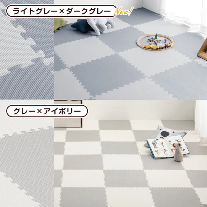 ≪130万set突破≫［6畳］ジョイントマット 32枚 大判59cm 1級防音 抗菌 防臭 7物質検査 床暖房対応 おしゃれ プレイマット〔18700001〕