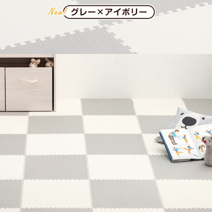 3畳］防炎 ジョイントマット 32枚 厚み20mm 大判59cm 床暖房対応