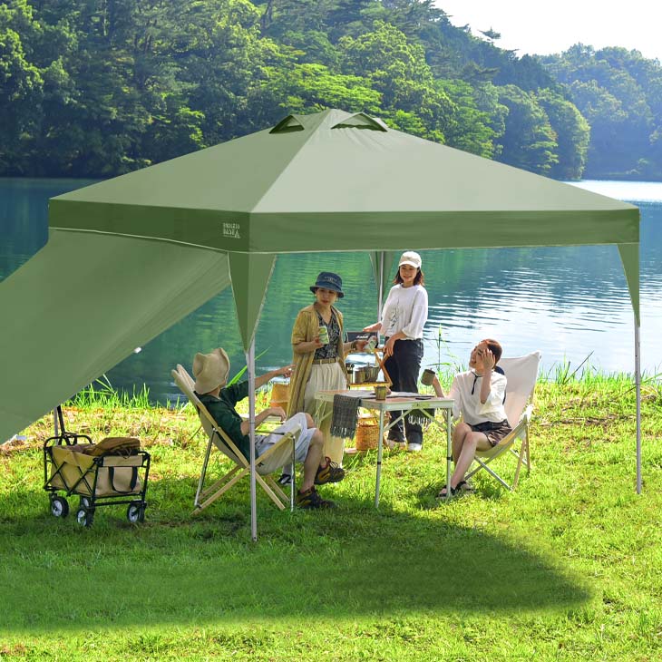 6kg４個セット おもり タープ テント 新品未使用 3×6m］ワンタッチ タープテント 大型 2段階調節 収納ケース UV