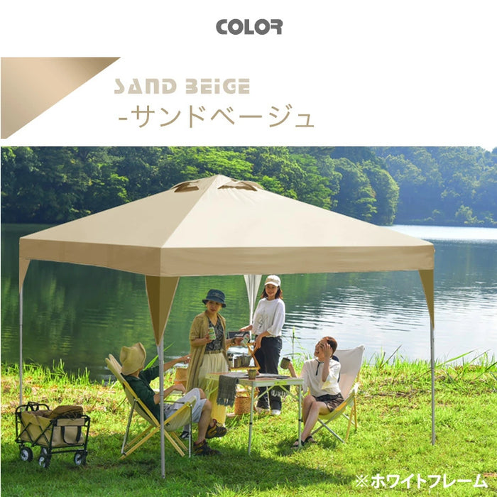 2×2m] ワンタッチタープテント 風に強い UV 耐水 収納バッグ付