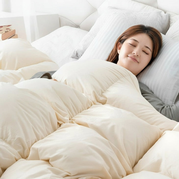 ダブルロング] 羽毛布団 日本製 スタンダードタイプ ホワイトダック