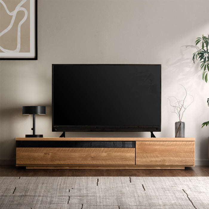 ［幅180cm］ 国産 完成品 テレビ台 木製 テレビボード 背面収納 コード収納 ロータイプ TV台 おしゃれ【超大型商品】〔49100017〕
