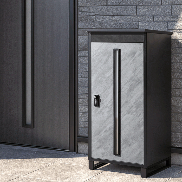 LIVBOX ーリブボックスー 宅配ボックス 押し込み式 複数投函OK 大容量 137L ゼロリターン ダイヤル式 鍵付き〔17600225〕