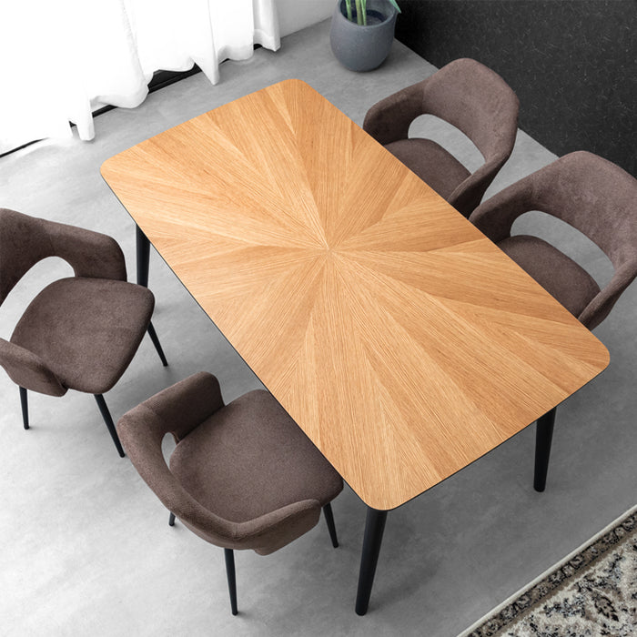 【SOLID TABLE】ウォールナット ダイニングテーブル　1500×850 幅150］ダイニングテーブル 5点セット 4人掛け 長方形 木製