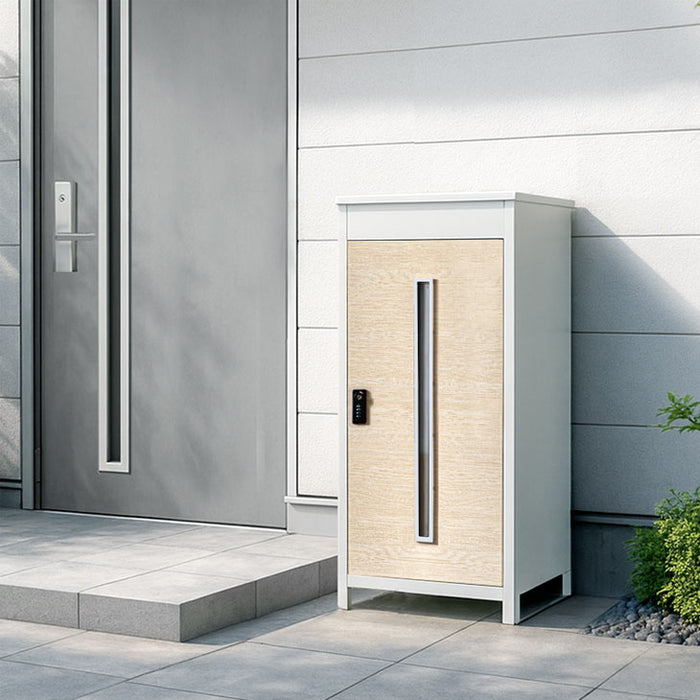 LIVBOX ーリブボックスー 宅配ボックス 押し込み式 複数投函OK 大容量 137L ゼロリターン ダイヤル式 鍵付き〔17600225〕