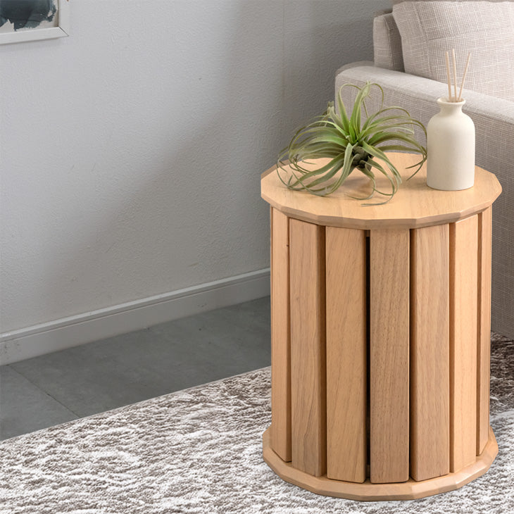 サイドテーブルになる スツール 天然木 4脚セット 完成品 スタッキング