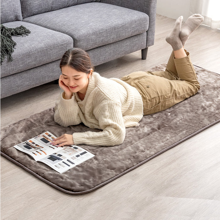 ホッとごろ寝マット 80×180cm  3段階温度調節 ホットカーペット ごろ寝マット〔30300012〕