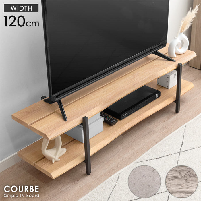 ［幅120cm］テレビ台  薄型 脚付き 木製 テレビボード テレビラック ローボード スリム 省スペース おしゃれ シンプル 収納〔72600045〕