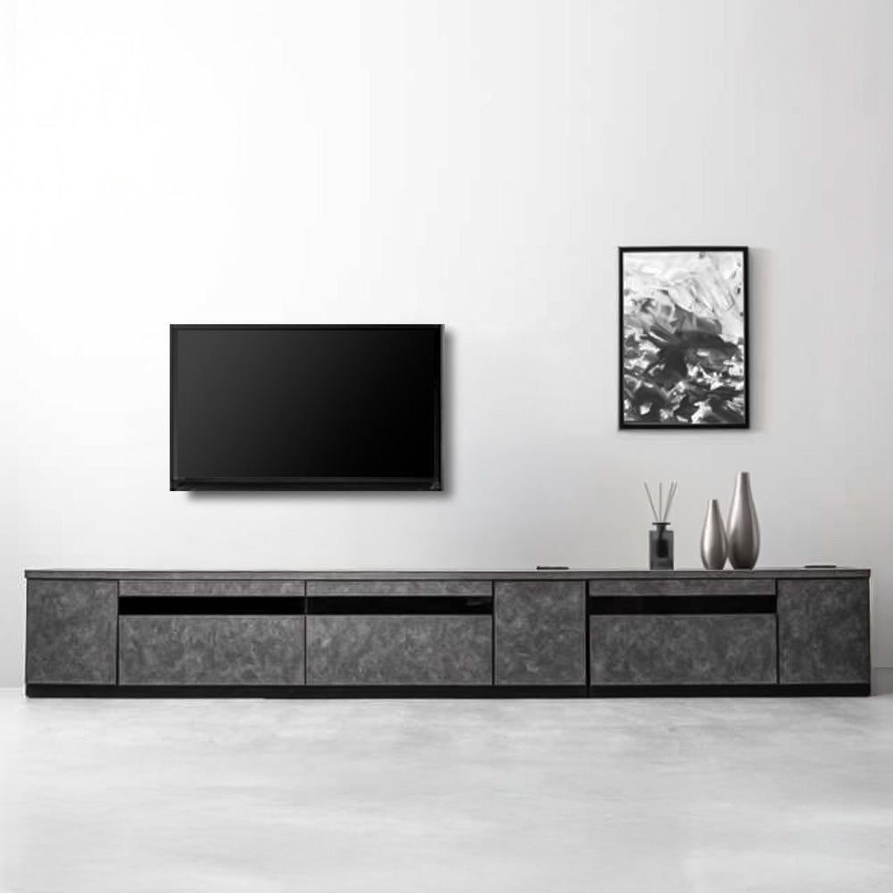 幅270cm］テレビ台 完成品 国産 コンセント付 引出し収納 大川