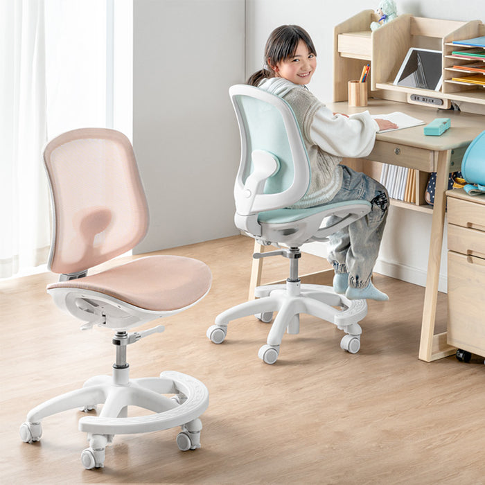 RENEW 多機能 学習チェア 昇降 高さ調整 足置き 着座ロック 回転式