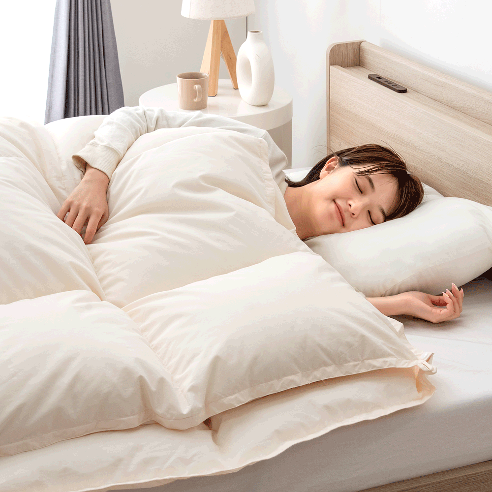 羽毛布団 冬用 ダブル アレルゲン低減 CILグリーンラベル S 羽毛布団 冬用 ダブル アレルゲン低減 CILグリーンラベル S