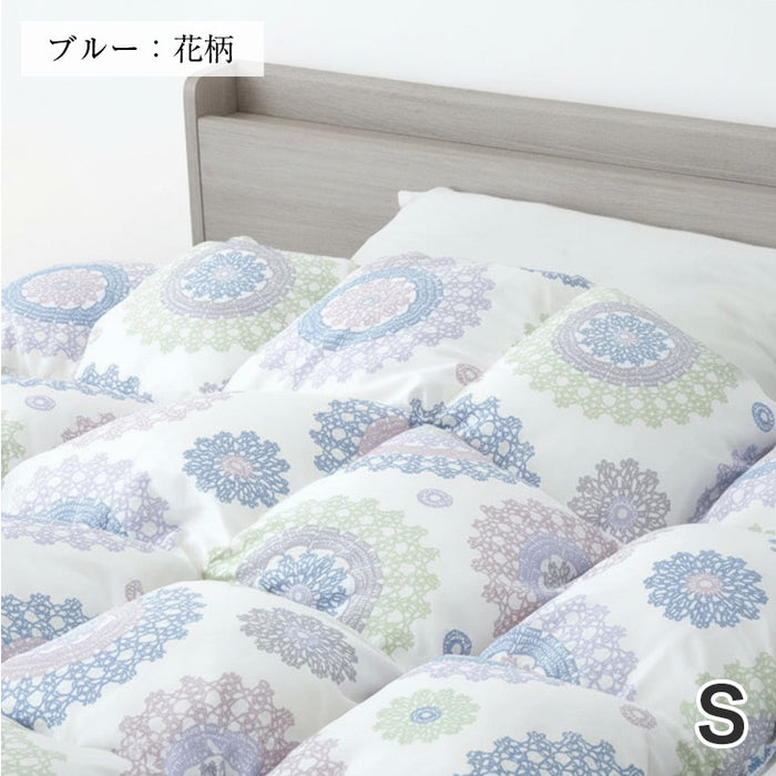 ≪累計27万枚突破≫ [シングル] 羽毛布団 ホワイトダックダウン90％ W防ダニ 日本製 CILシルバーラベル 抗菌 2倍洗浄 30マスキルト 350dp以上 かさ高145mm以上 7年保証 ウォッシャブル 〔10119001〕