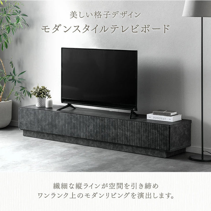 ［幅180cm］テレビ台  国産 完成品 収納 ローボード テレビボード TV台 木目調 石目調 大川家具【超大型商品】〔20010015〕