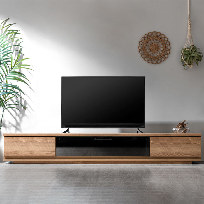 幅210cm 国産 完成品 テレビ台 ロータイプ *GOD-TG*【搬入設置込み】【超大型商品】 〔38700010〕