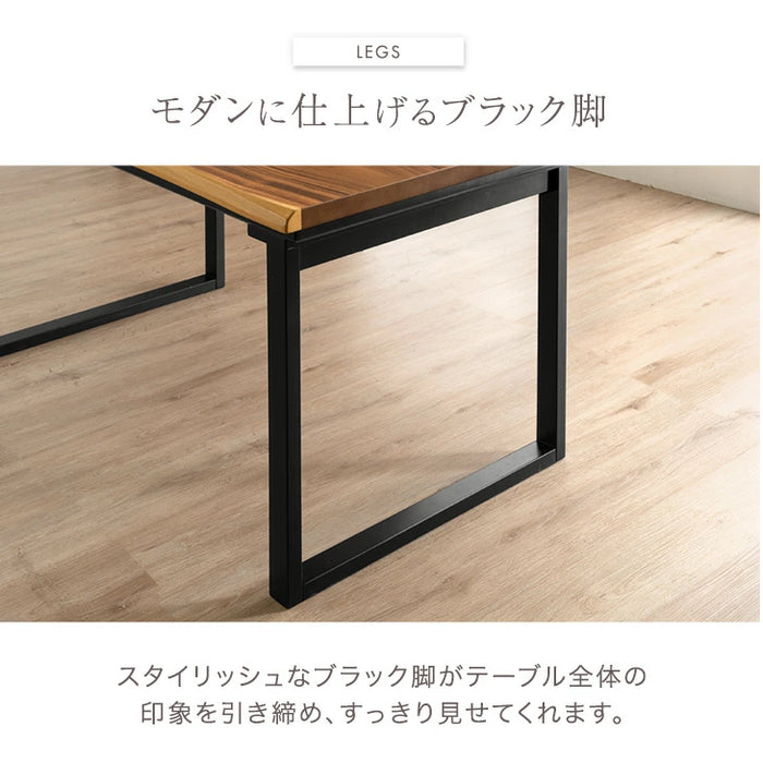 ［幅140］ダイニングテーブル 単品 4人掛け 長方形 木製 耳付き天板 テーブル【玄関渡し】【超大型商品】〔21310155〕