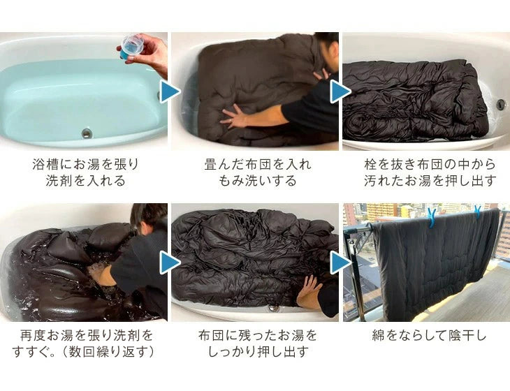 【対応こたつサイズ：幅105-120×奥行75-90cm】とろりん こたつ布団 ボリュームタイプ 掛敷2点セット 何度も洗える 防臭 大判 掛け布団 敷布団〔91300168〕