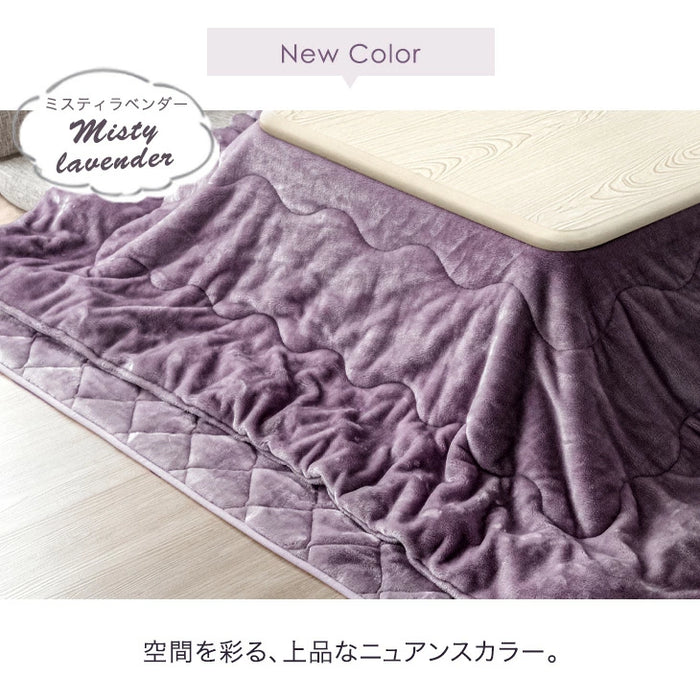 [3点セット] [80×80cm] 速暖2秒！とろける肌触り こたつ 3点 セット 手元コントローラー付 洗える 掛敷布団 抗菌 防臭 こたつテーブル〔21800041〕