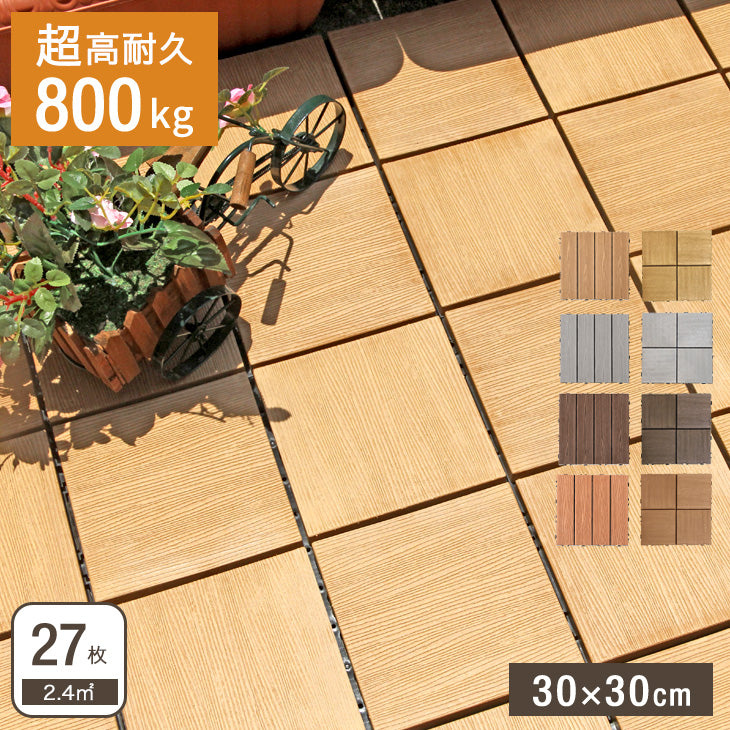［81枚］7.3平米用 ウッドパネル 人工木 ウッドタイル ガーデン ガーデニング DIY デッキパネル 〔42300002〕Ω ［81枚］7.3平米用 〔42300002〕Ω Q1664012716(11800円)