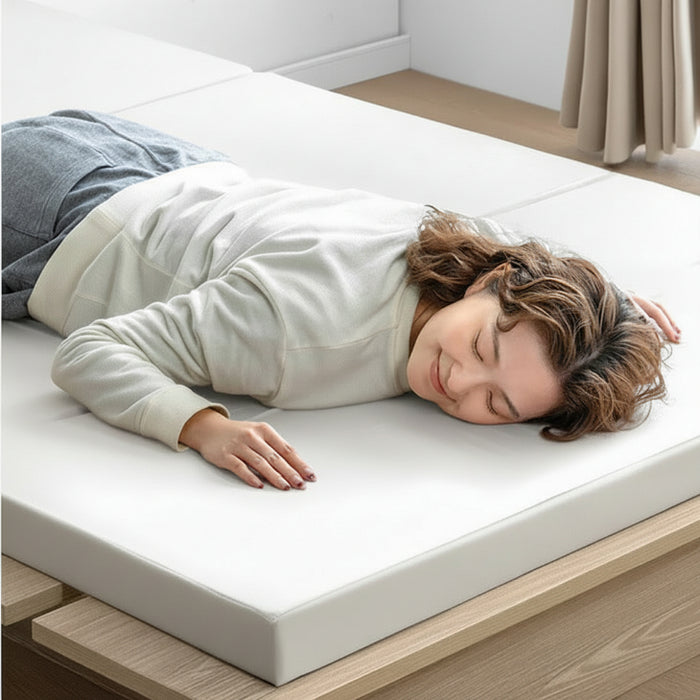 セミダブル] 高反発マットレス 3つ折り 厚み5cm 日本製〔23300038