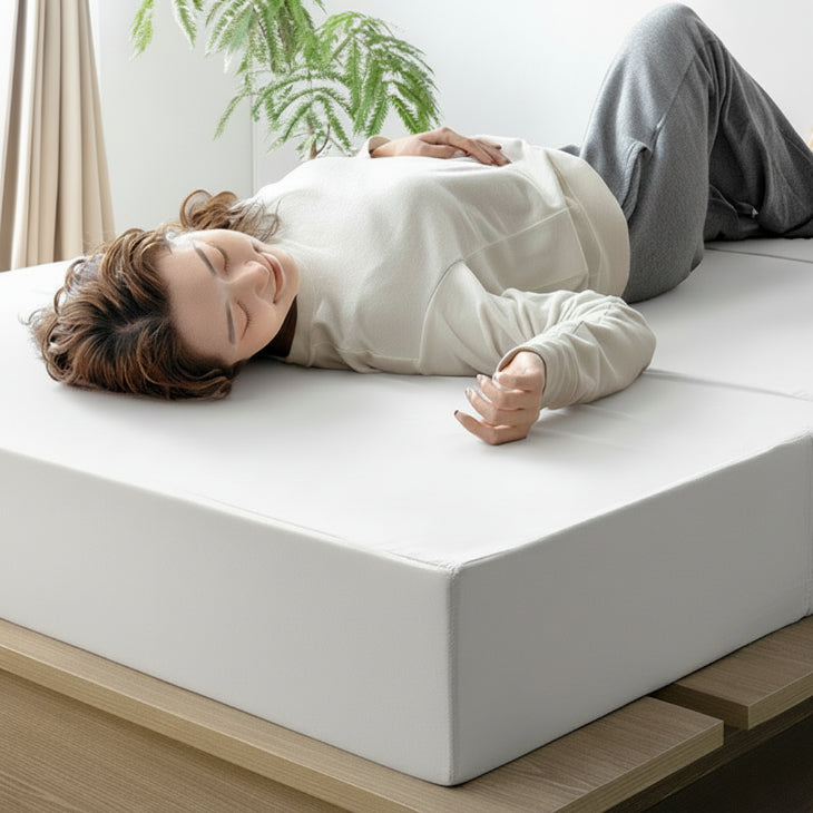 【月】マットレス ダブル/一体型］国産 純高反発マットレス 極厚17cm 150N 〔23300049