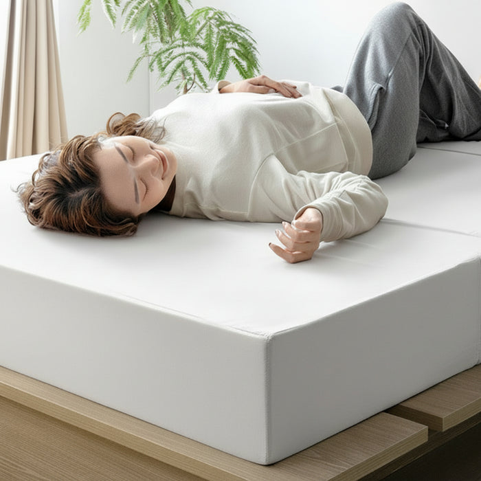 ［シングル/三つ折り］国産 純高反発マットレス 極厚17cm 150N 〔85500053〕