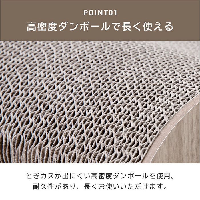 ［1個］木目調 爪とぎスタンド L字型 縦置き 猫用 省スペース おしゃれ 猫用品 〔23500013〕