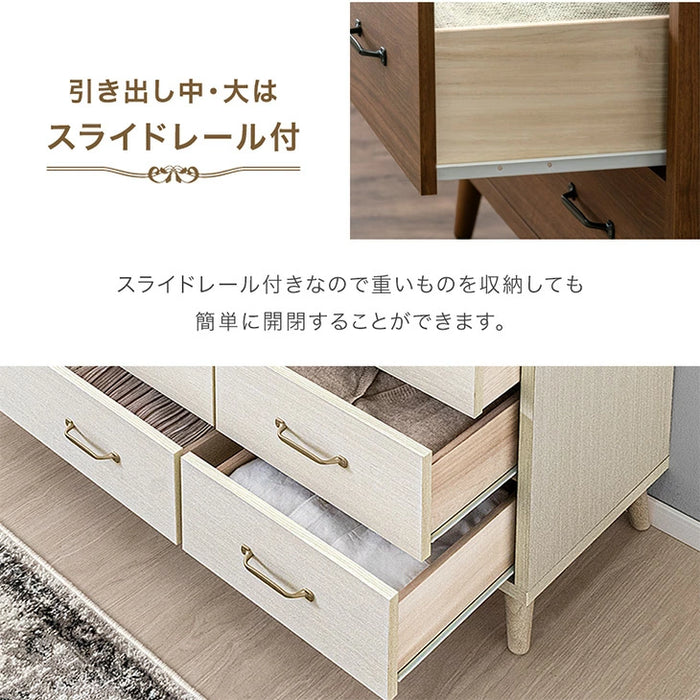[幅120] チェスト 3段 日本製 完成品 木製 おしゃれ 北欧 収納 家具 整理タンス 衣類 収納 リビング タンス 収納棚 国産 大川家具 シンプル アンティーク アイアン スライドレール 【超大型商品】〔23570228〕