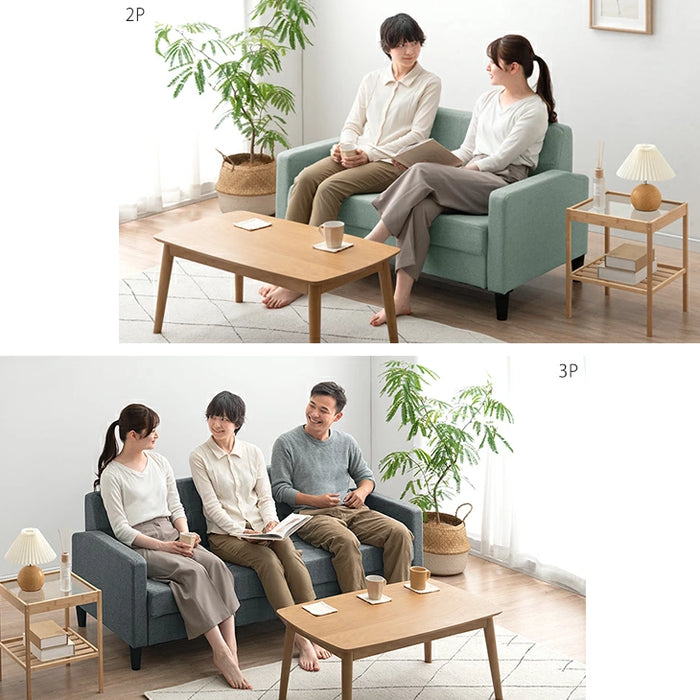 ソファ 三人掛け 肘掛 ファブリック生地 北欧 シンプル ソファー〔23570265〕