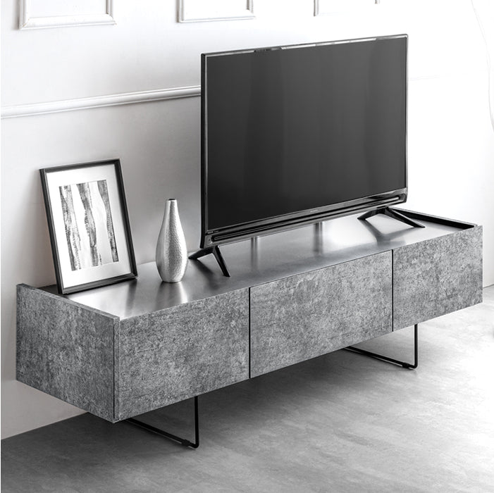 ステンレス天板 テレビ台 幅150cm 日本製 完成品 大川家具 脚付き【超大型商品】 〔24900087〕