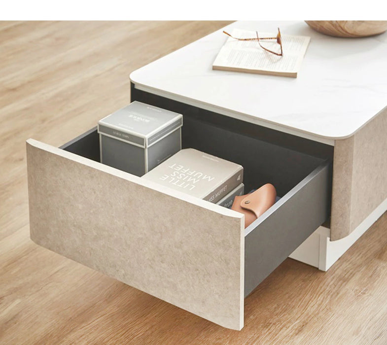 あず センターテーブル 両面から引き出せる 引き出し付き 100cm あず あず センターテーブル 両面から引き出せる 引き出し付き 100cm あず