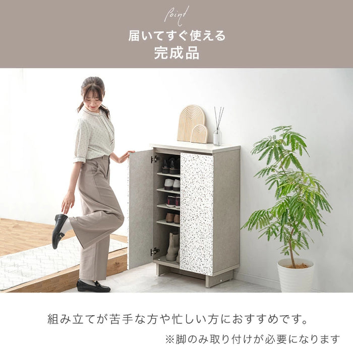 【BF限定プライス】［幅60］シューズボックス 大川家具 完成品 ソフトクローズ扉 可動棚 スリム 洗える 棚板 大容量 靴箱 下駄箱〔24900114〕