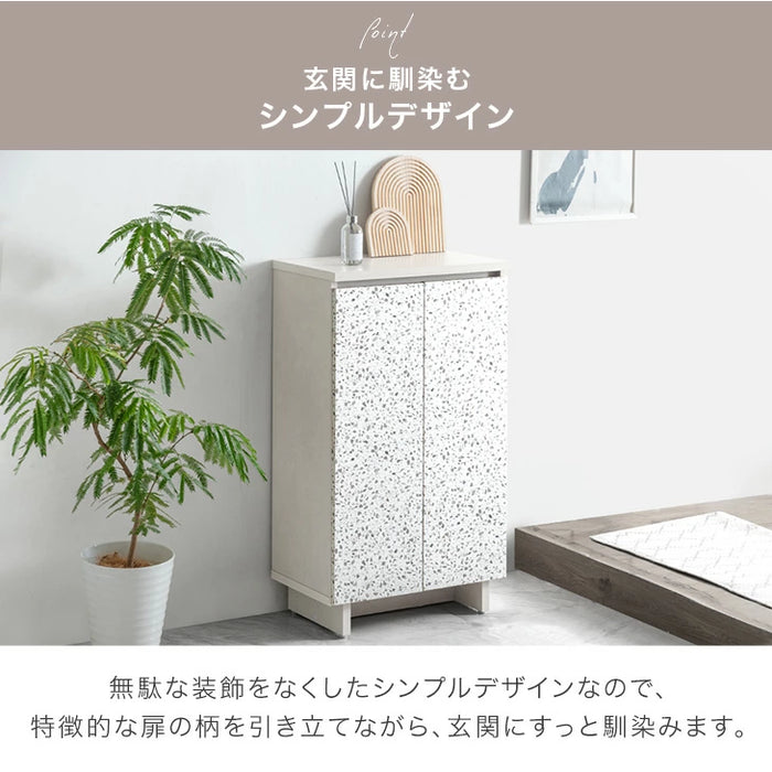 【BF限定プライス】［幅60］シューズボックス 大川家具 完成品 ソフトクローズ扉 可動棚 スリム 洗える 棚板 大容量 靴箱 下駄箱〔24900114〕